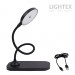 LED настолна лампа SIGMA R DC5V 3W 3000K-6500K 200lm 1200mah Li-ion управление с жест IP20 черна Lightex
