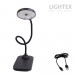 LED настолна лампа SIGMA R DC5V 3W 3000K-6500K 200lm 1200mah Li-ion управление с жест IP20 черна Lightex