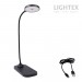 LED настолна лампа SIGMA R DC5V 3W 3000K-6500K 200lm 1200mah Li-ion управление с жест IP20 черна Lightex