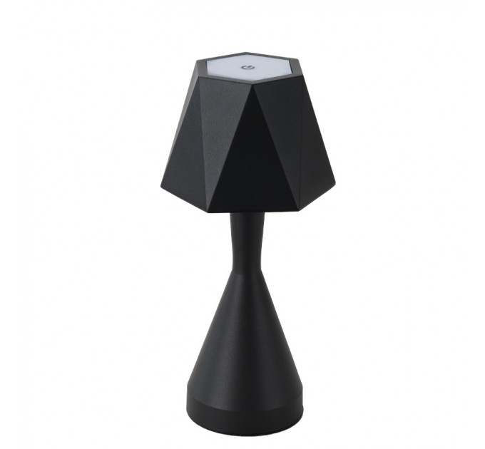 Настолна LED лампа LISA 3W 240lm 3000K H275 2000mAh черна touch BRAVO