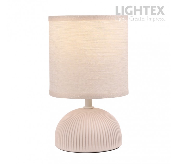 Настолна лампа MALTA керамика бежова 1x Е14 h230mm Lightex