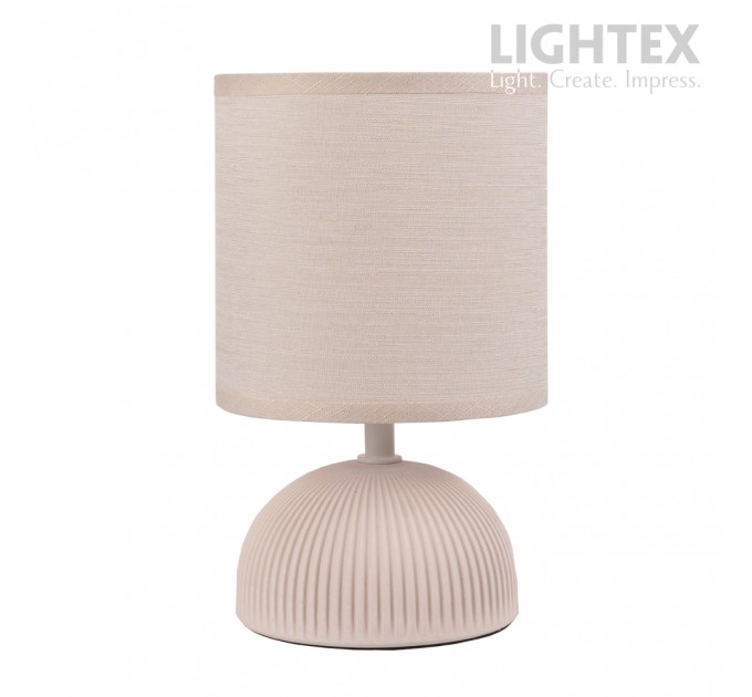 Настолна лампа MALTA керамика бежова 1x Е14 h230mm Lightex