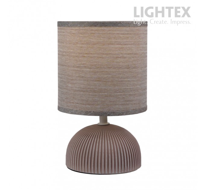 Настолна лампа MALTA керамика светло кафява 1x Е14 h230mm Lightex