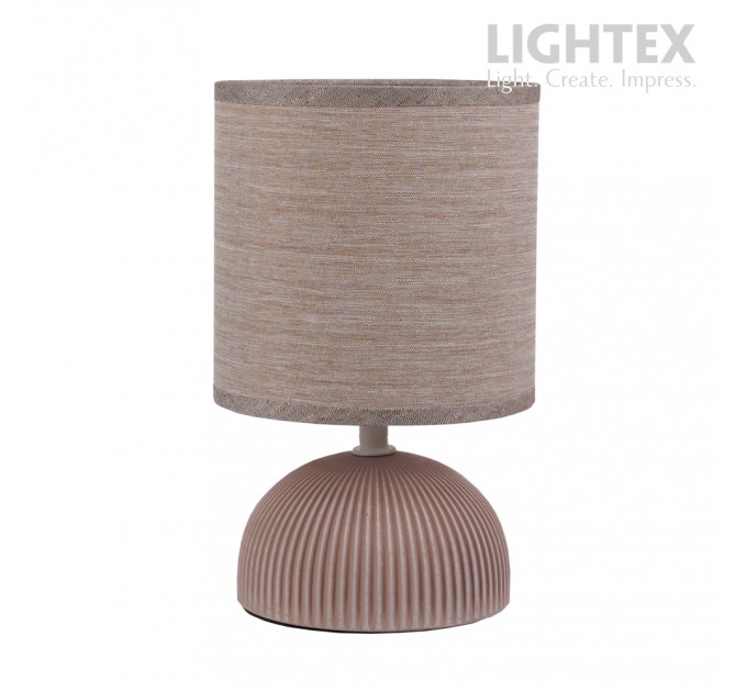 Настолна лампа MALTA керамика светло кафява 1x Е14 h230mm Lightex