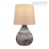 Настолна лампа ENO керамика кафява 1x Е14 h320mm Lightex