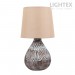 Настолна лампа ENO керамика кафява 1x Е14 h320mm Lightex