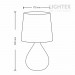 Настолна лампа ENO керамика кафява 1x Е14 h320mm Lightex