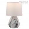 Настолна лампа BELLE керамика сив мрамор 1x Е14 h250mm Lightex