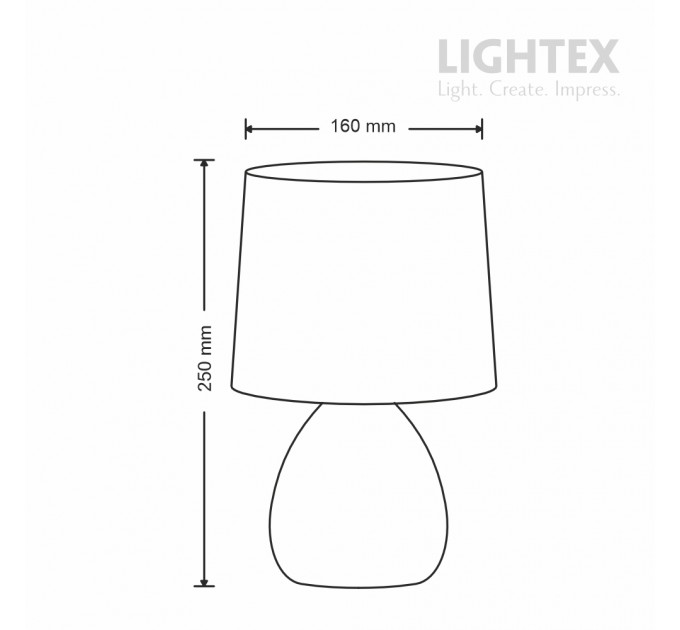 Настолна лампа BELLE керамика черен мрамор 1x Е14 h250mm Lightex