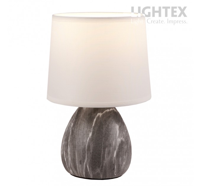 Настолна лампа BELLE керамика черен мрамор 1x Е14 h250mm Lightex