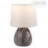 Настолна лампа BELLE керамика черен мрамор 1x Е14 h250mm Lightex