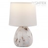 Настолна лампа BELLE керамика бял мрамор 1x Е14 h250mm Lightex