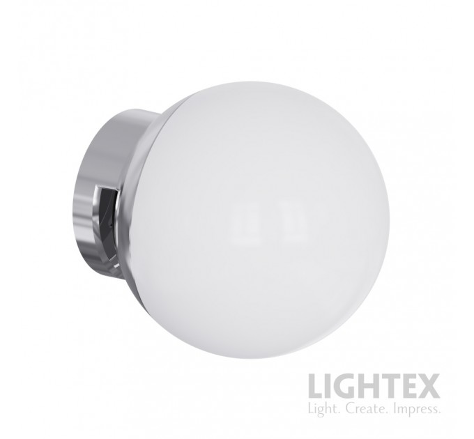 LED лампа за огледало и шкаф MONO 4W 4000K 380lm 220V Ø90х97mm хром IP44 Lightex