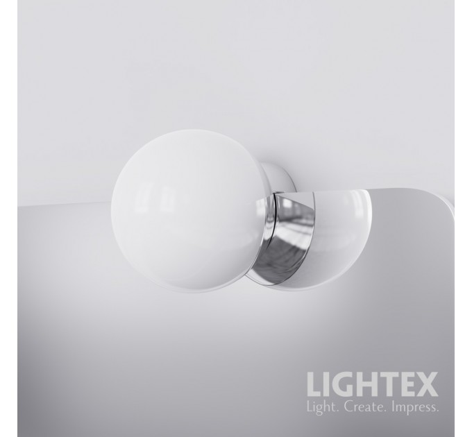 LED лампа за огледало и шкаф MONO 4W 4000K 380lm 220V Ø90х97mm хром IP44 Lightex