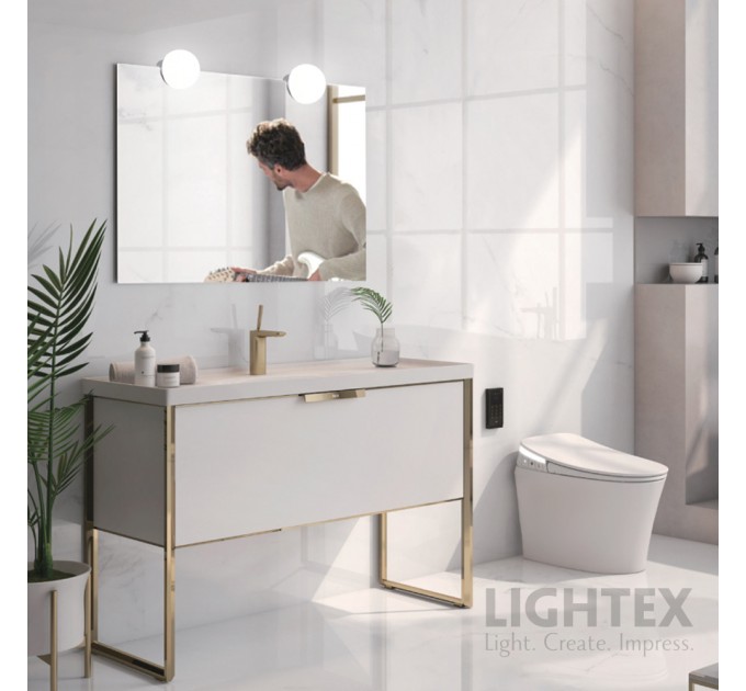 LED лампа за огледало и шкаф MONO 4W 4000K 380lm 220V Ø90х97mm хром IP44 Lightex
