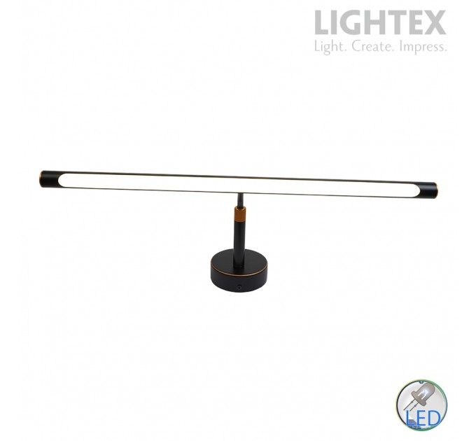 LED лампа за огледало CANO 12W 4000K 500lm 580mm черна Lightex
