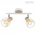 Спот ADRIANA 2xE14 бяло + светло дърво 250x90x180mm Lightex