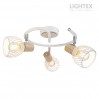 Спот ADRIANA 3xE14 бяло + светло дърво 250x180mm Lightex