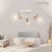Спот ADRIANA 3xE14 бяло + светло дърво 250x180mm Lightex