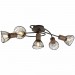 Спот DALIA  5xE14 черно + тъмно дърво 670x240x175mm Lightex