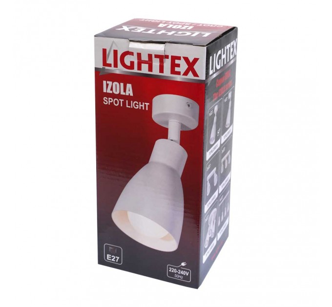 Спот IZOLA 1xE27 бял Lightex