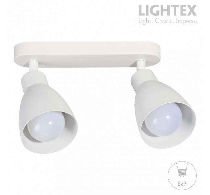 Спот IZOLA 2xE27 бял Lightex