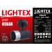 Спот OSKAR 1xGU10  черно+хром 60x25mm Lightex