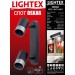 Спот OSKAR 2xGU10  черно+хром 260x55x25 Lightex