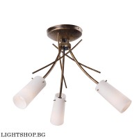 Полилей OSHINE 3xE14  LM 3.45 антично черен Lamkur