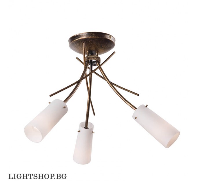 Полилей OSHINE 3xE14  LM 3.45 антично черен Lamkur