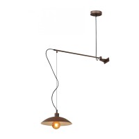 Аплик  ELDORADO 1XE27 кафяв 128X83X30сm Luce Design