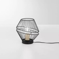 Настолна лампа KIKO 1XE27 черно+злато Ø25x25.5сm Luce Design
