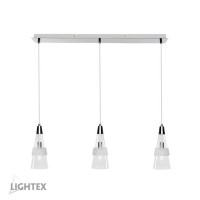 Полилей RIOS 3хЕ14 хром + кристал 330 x 120 x 880mm  Lightex