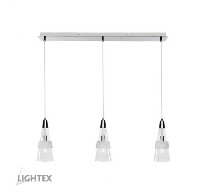Полилей RIOS 3хЕ14 хром + кристал 330 x 120 x 880mm  Lightex