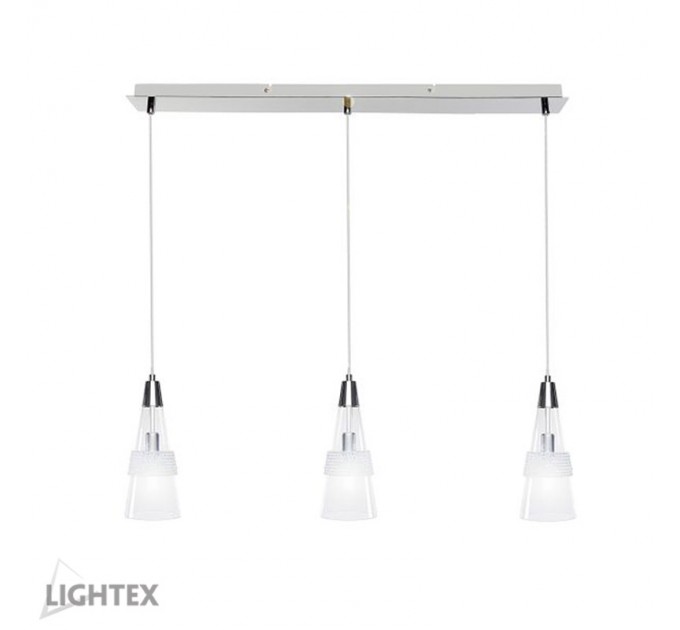 Полилей RIOS 3хЕ14 хром + кристал 330 x 120 x 880mm  Lightex