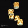 Полилей RAFAEL 5хЕ14 злато Lightex