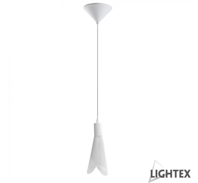 Пендел DELTA 1хЕ14 Ø160 бял Lightex