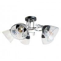 Полилей TELMA 5xE27  черно+хром  Lightex