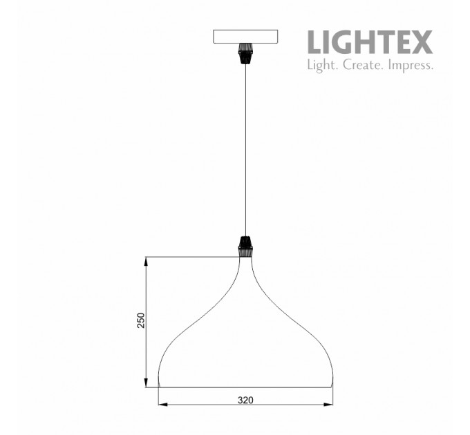 Пендел TESA 1XE27 зелен Ø320 Lightex