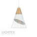 Пендел ABEL 1xE27 бял 175x1000mm Lightex
