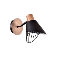 Аплик BRUNO 1xE14 черен 150x280x195mm Lightex