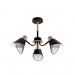 Полилей BRUNO 3xE14 черен 605x420mm Lightex