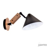 Аплик с подвижно рамо OFELIA max 10W 1xE27 черен 165x190x355mm Lightex