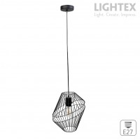 Пендел SONATA 1xE27 Ø250mm х1200mm черен Lightex