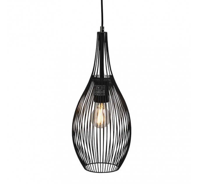 Пендел BARON 1xE27 Ø180mm х1200mm черен Lightex