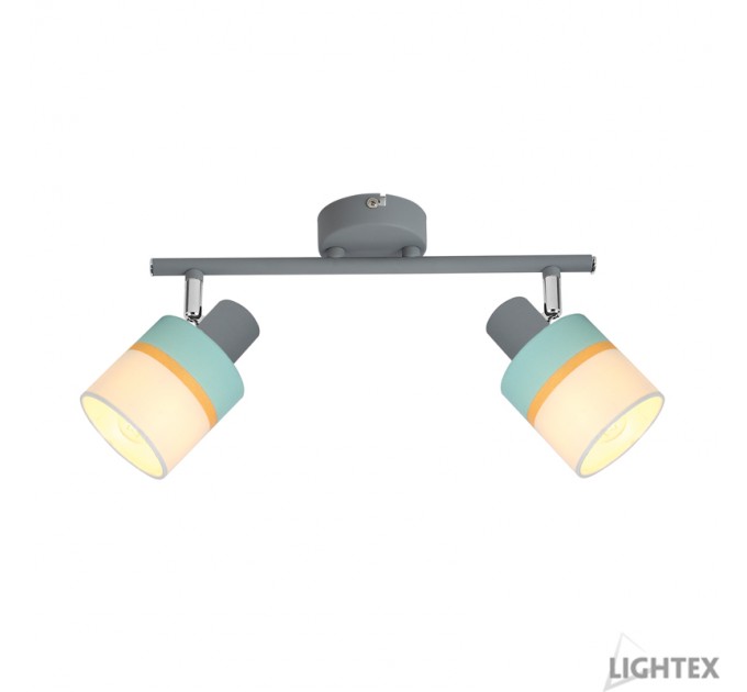 Спот NATALIA 2xE14 сиво + пъстро 250x170x120mm Lightex