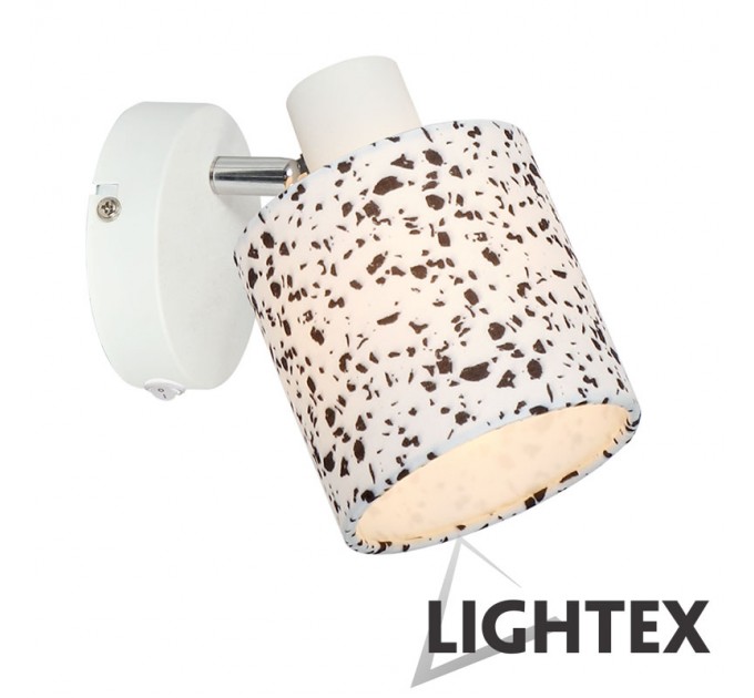 Аплик CELIA 1xE14 бяло + пъстро 100x135x120mm Lightex