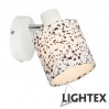 Аплик CELIA 1xE14 бяло + пъстро 100x135x120mm Lightex