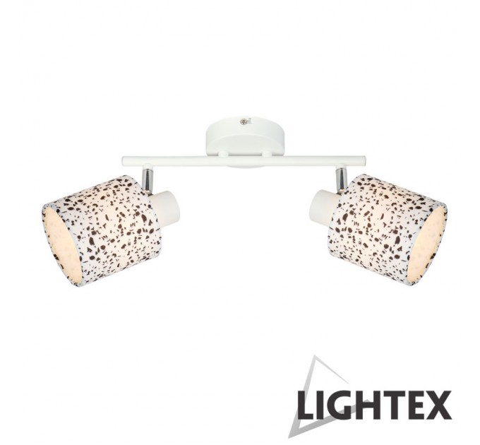 Спот CELIA 2xE14 бяло + пъстро 300x180x150mm Lightex