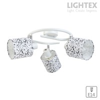 Спот CELIA 3xE14 бяло + пъстро 250x150mm Lightex